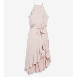 Express high neck asymmetrical dress